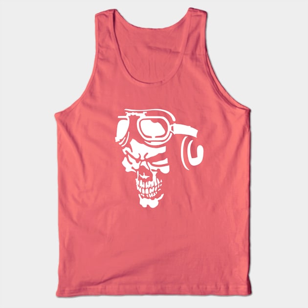 Pilot Skull Tank Top by sibosssr